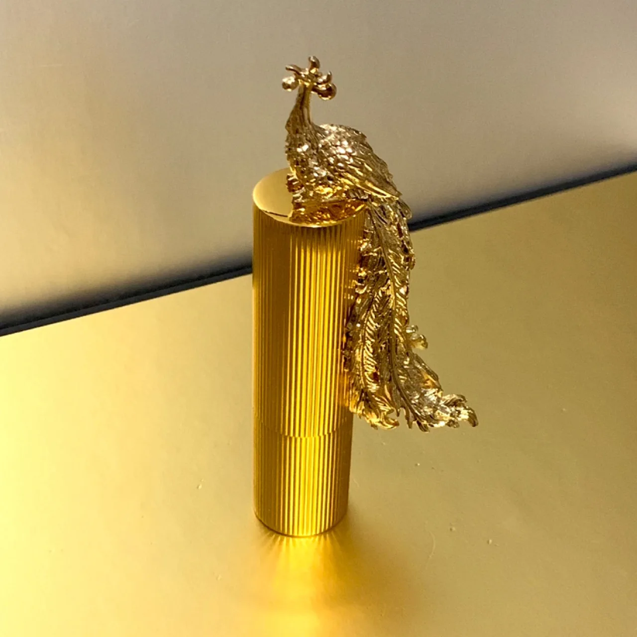 1pc Empty Lipstick Tube Luxury Metal 3D Gold Phoenix Lipstick Bottle 12.1mm DIY Super Luxurious Makeup Packaging Lip Balm Tube