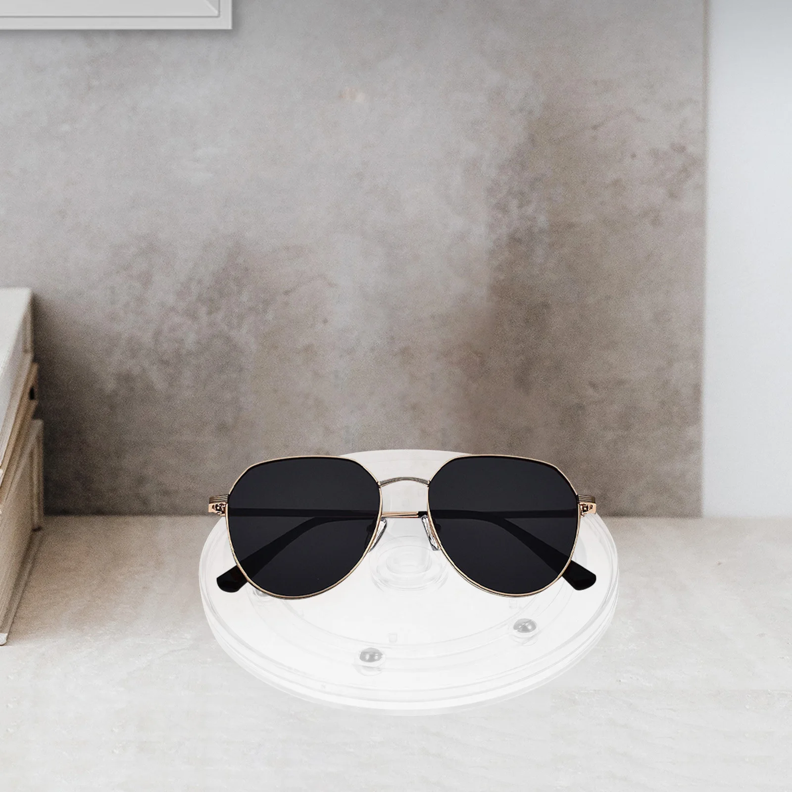 

Acrylic 360 Degree Rotation Turntable Ball Bearing Rotating Tray Base for Cake Display Kitchen Pantry Spice Rack Organizer