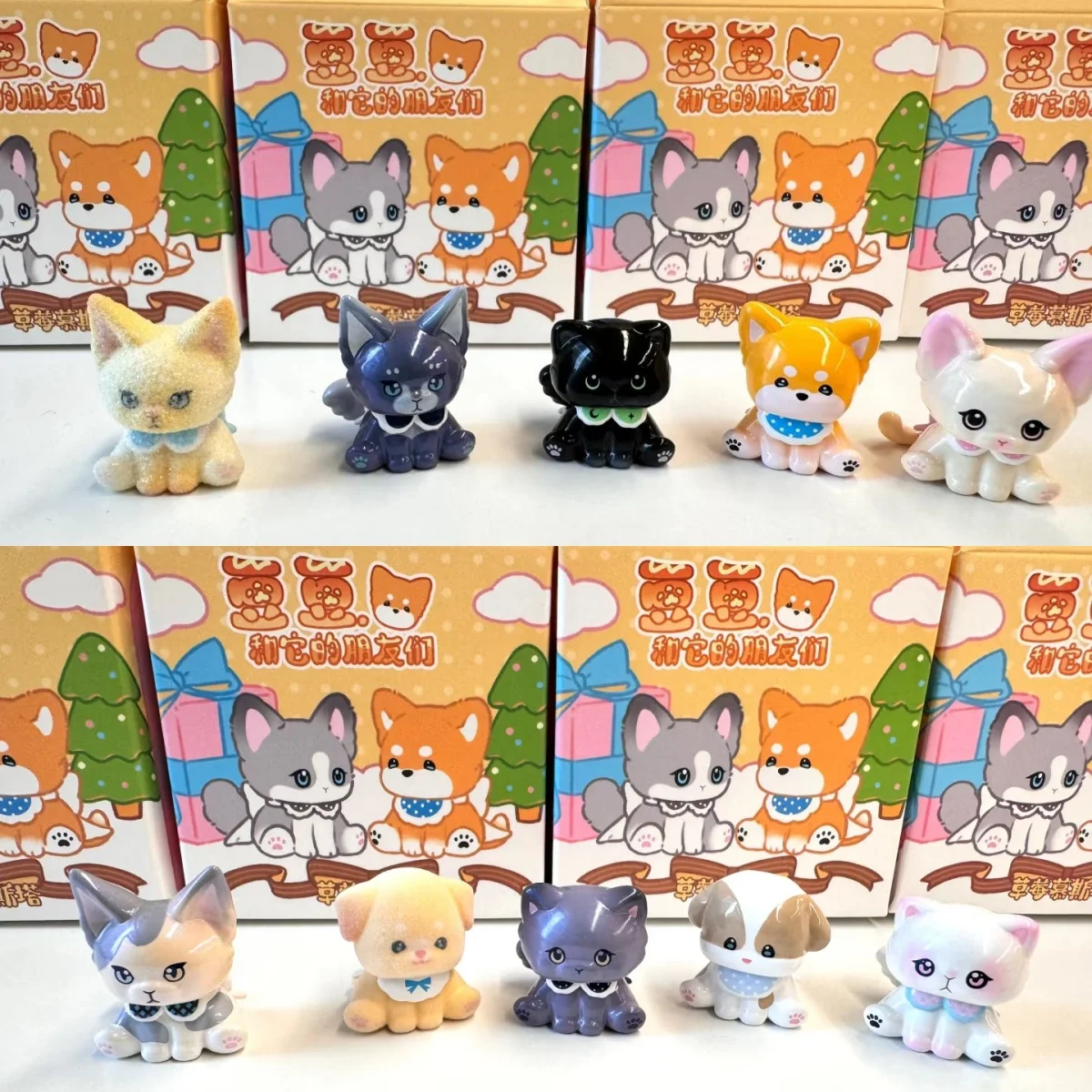 

Аутентичная серия Strawberry Musta Doudou And It Friends, модная слепая коробка, милая пушистая мини-кукла с собакой ягненка, коллекционные игрушки