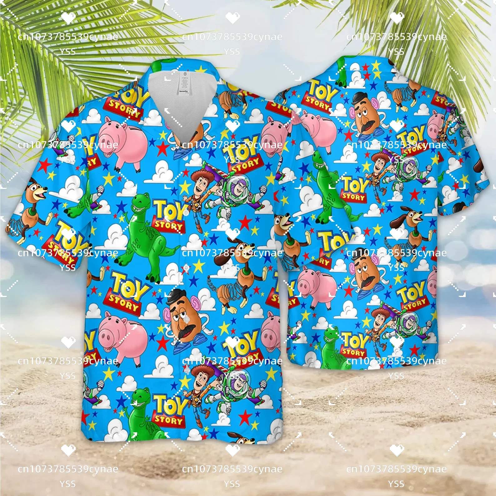 

Hawaiian Toy Story shirt Disney Pixar inspired button up short sleeved shirt Buzz Lightyear 2023 shirt Space Ranger shirt