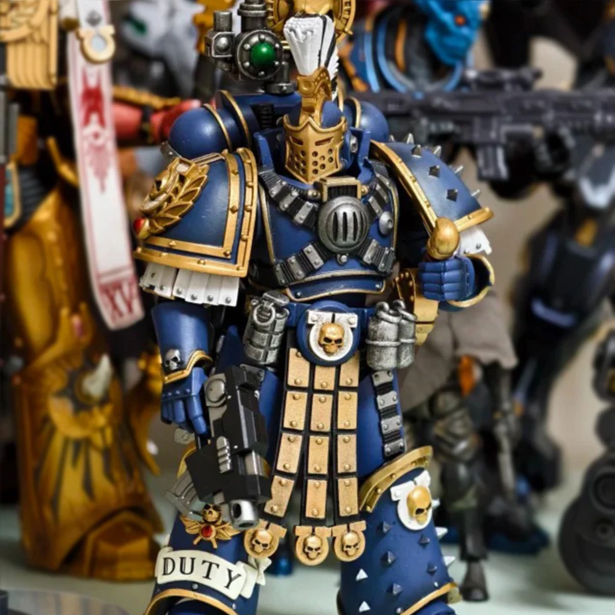 JOYTOY Warhammer 30K Action Figure 1/18 Ultramarines Remus Ventanus Anime Beeldje Met Gelede Gewrichten Model Collectie Speelgoed