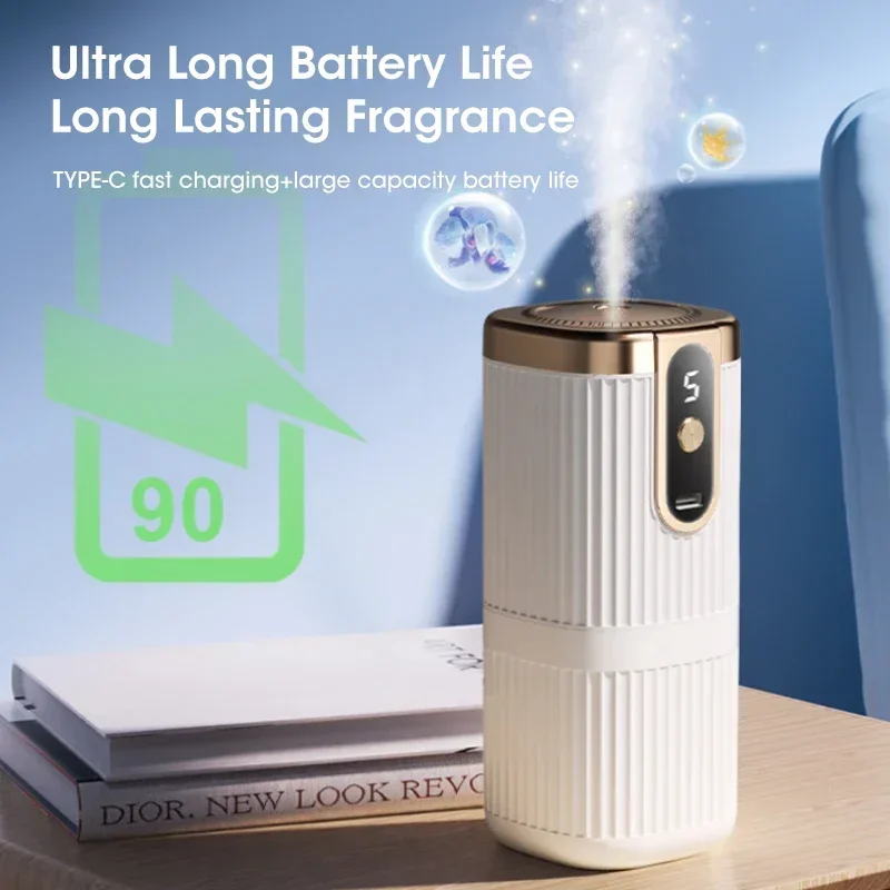 

Rechargeable Mini Essential Oil Diffuser 5 Gear Aromatherapy Machine Large Mist Air Humidifier For Home Car Office Use