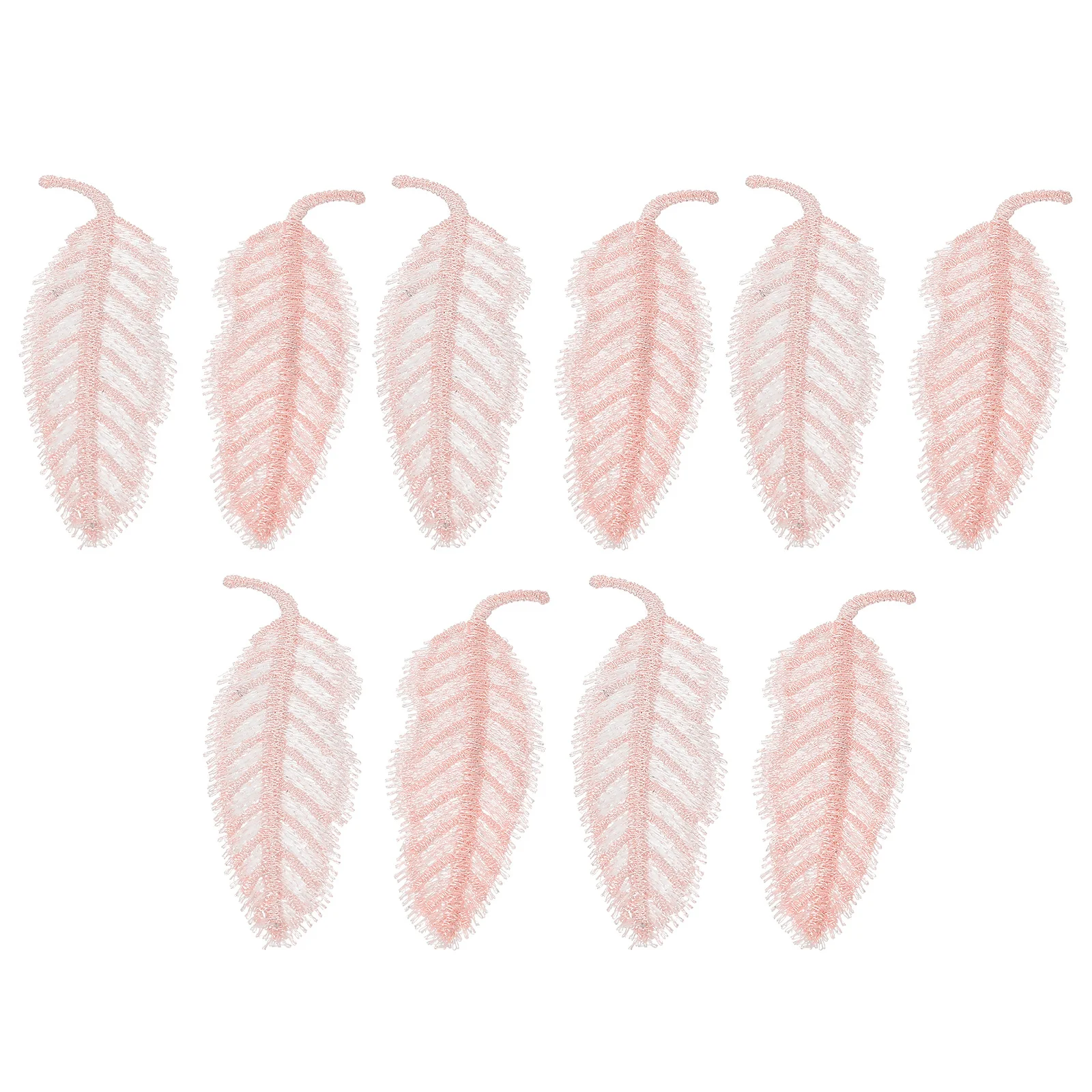 

10Pcs Leaf Patch Decorations Exquisite Embroidered Lace for DIY Clothing Lace Dress Headdress Sewing Decor Materials