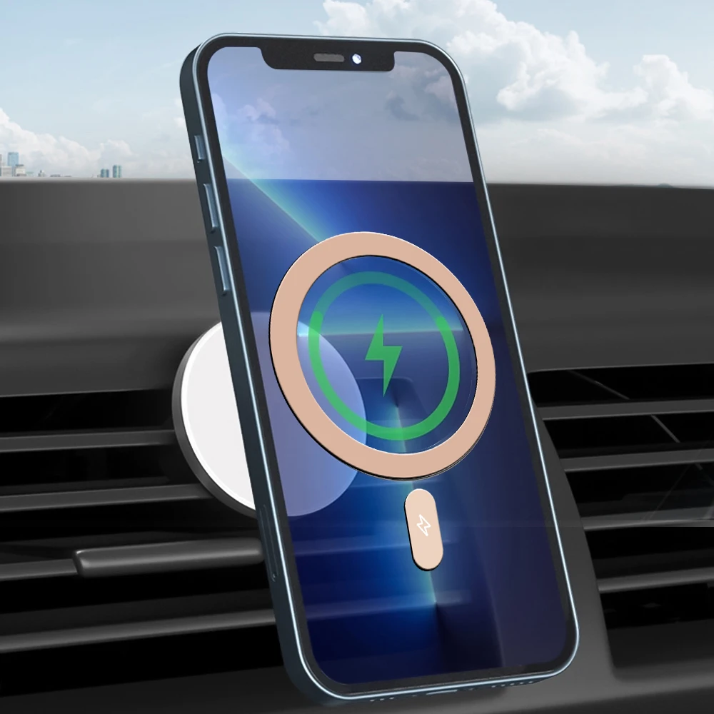 For Magsafe Wireless Charger Plate Magnetic Metal Sticker Ring Mobile Phone Metal Plate Ring For Apple iPhone 14 13 12 Pro Max