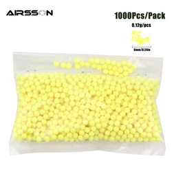 1000Pcs/Pack Airsoft Paintball Balls 6mm Strike BB Ball Strike Rifle Gun Shooting Slingshot Plastic Ammo Speed Load For Hunting