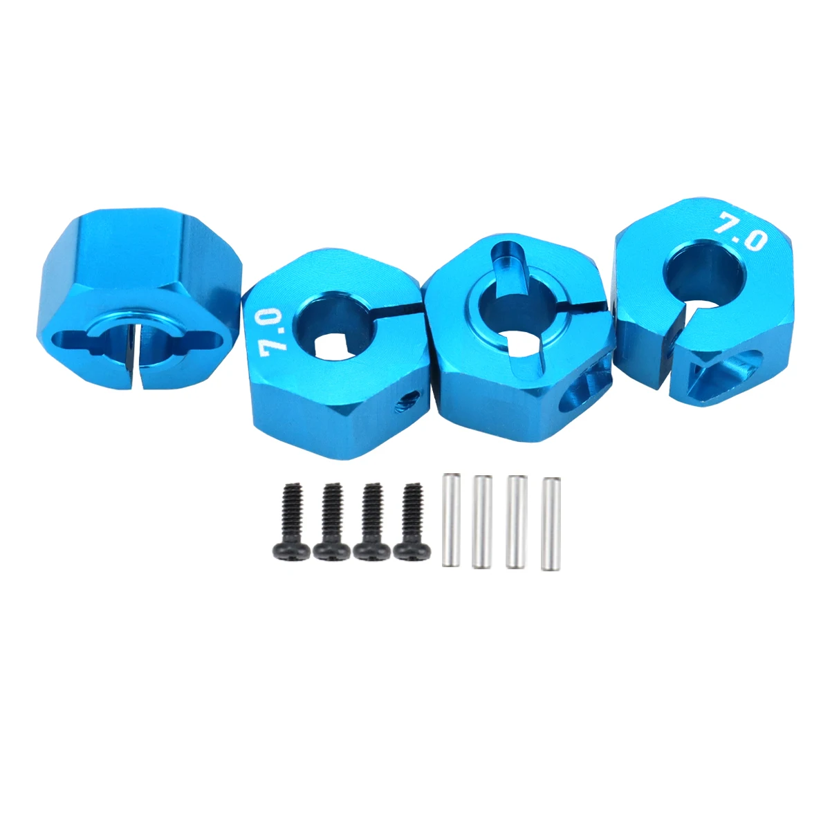 Aluminium 5/6/7/8/9/10/11/12 mm Adapter Sechskant 12 mm Antriebsnabe mit Stiftschrauben für RC Auto Track Truck HSP HPI Tamiya Traxxas Slash