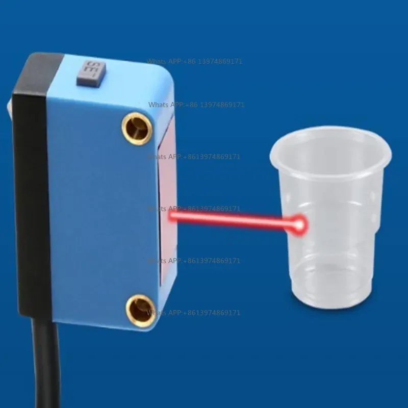 One Button Setting for Transparent Detection BGS-500QC  Background Suppression Photoelectric Switch Sensor