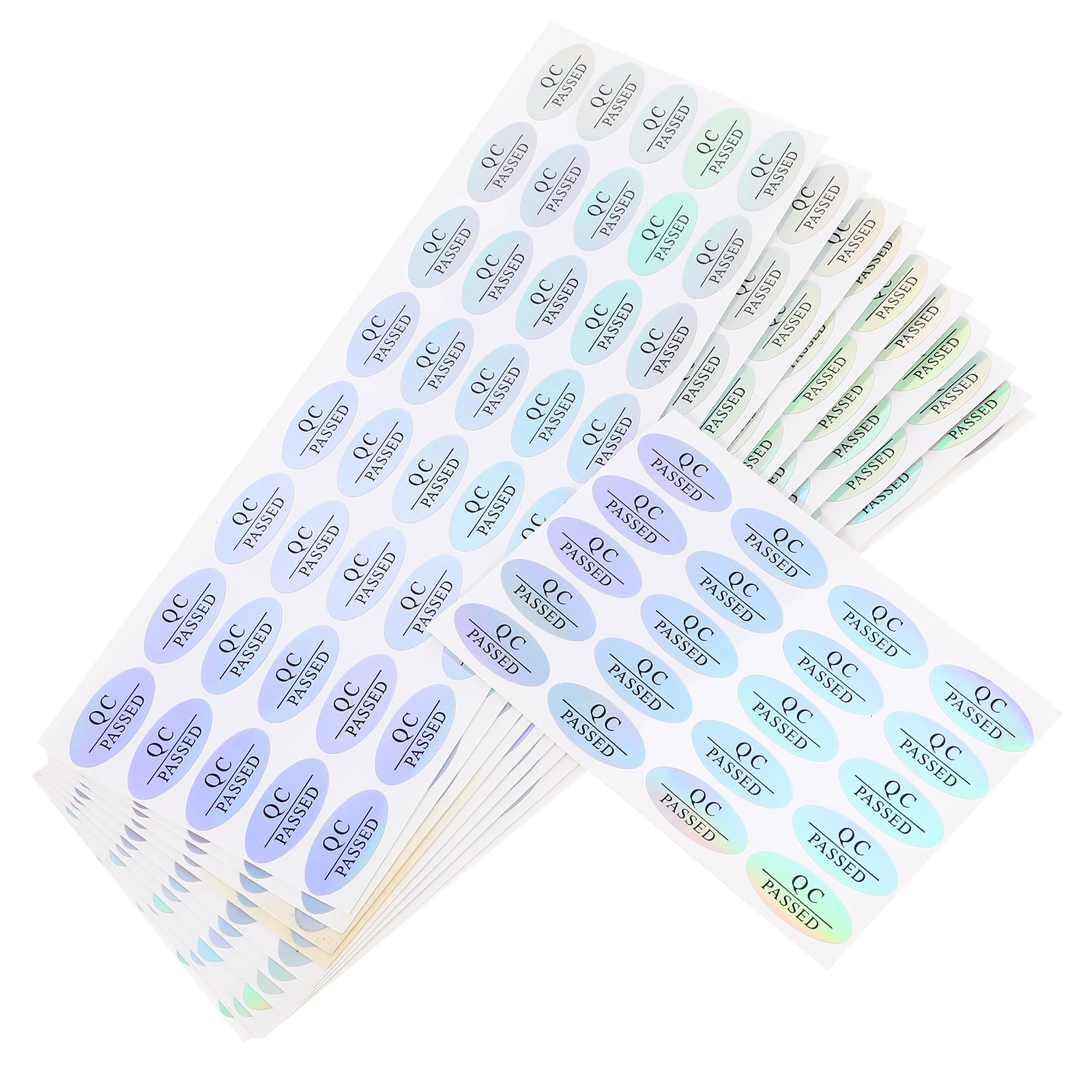 

500 Pcs Waterproof Label Packaging Sticker Stickers Approval Qc Round Tested Passed Labels