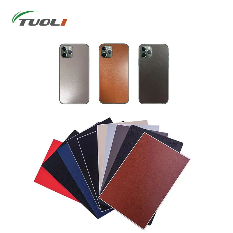 TUOLI Leather Pattern Back Cover Mobile Phone Screen Protector Film Cutting Machine Material For Mobile Skin Sticker Protective