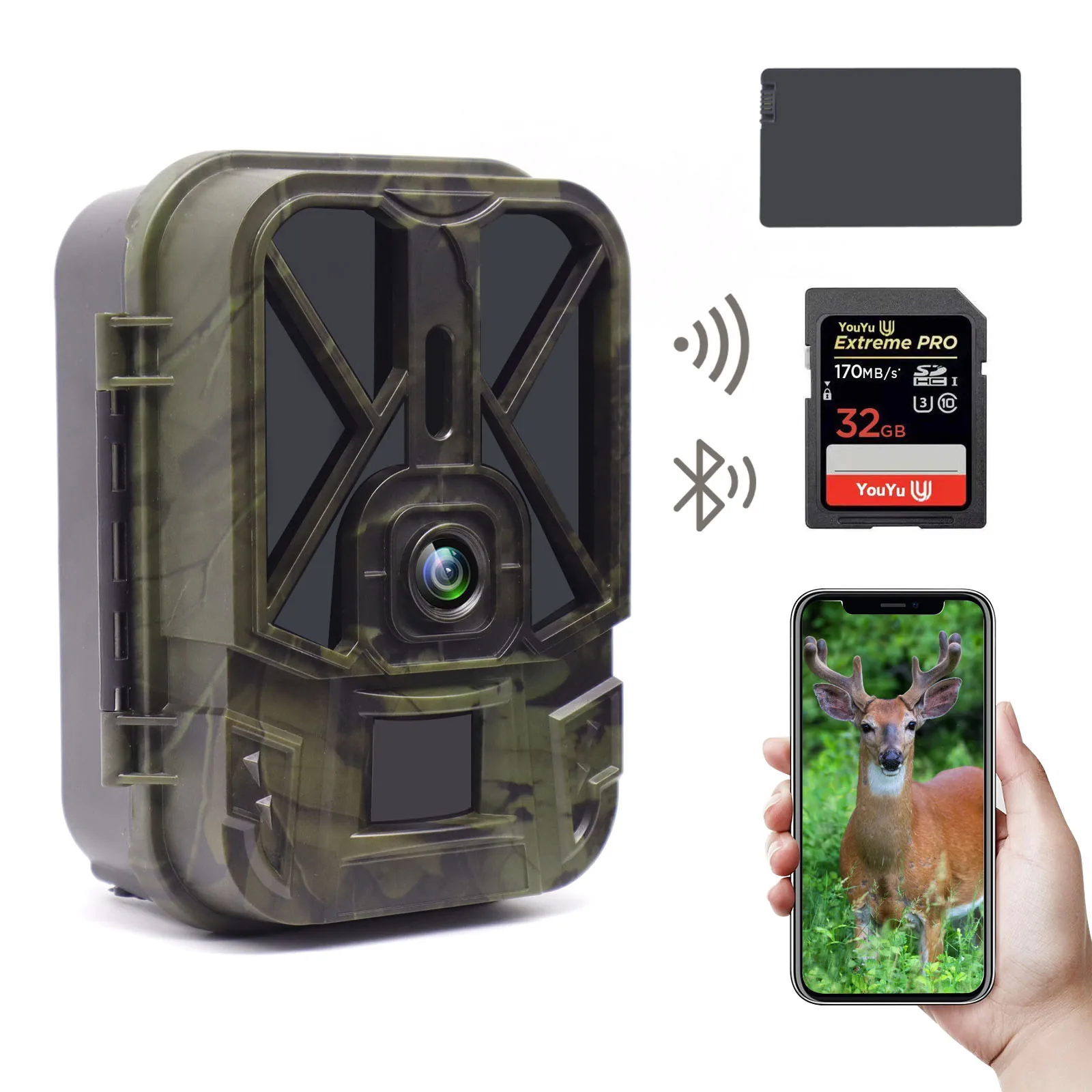 

Hunting Night Vision Camera APP Control WIFI Monitoring Wireless Bluetooth Connection WIFI940PRO 940NM Animal Photo