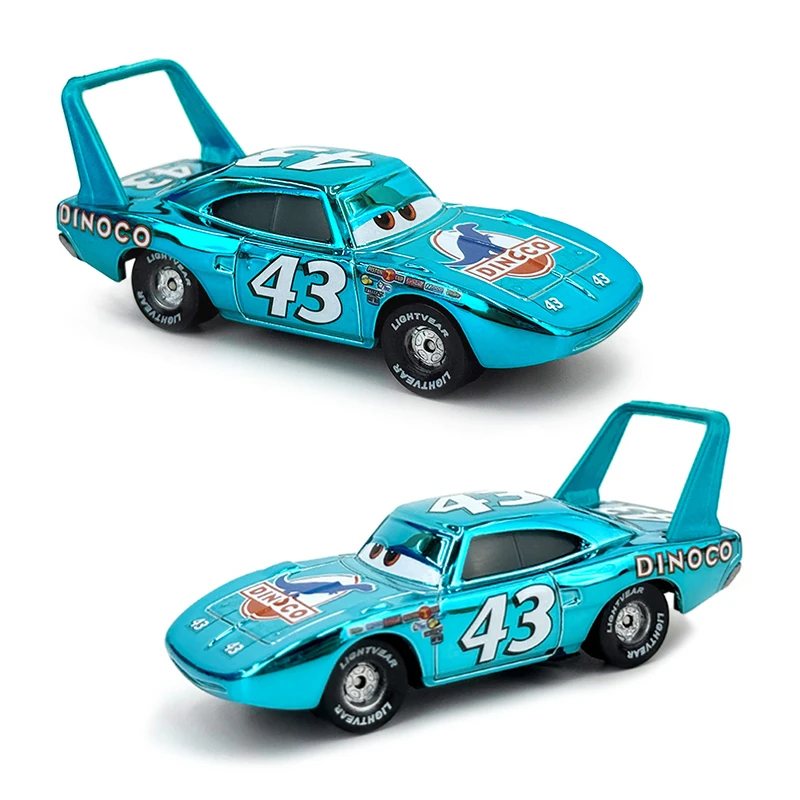 Image of Cars Piston Cup Racer, galvanisierte Version 43, Strip Weathers Modell, Metall-Druckguss, Dinoco Car King Racing Toys, Kindergeschenke