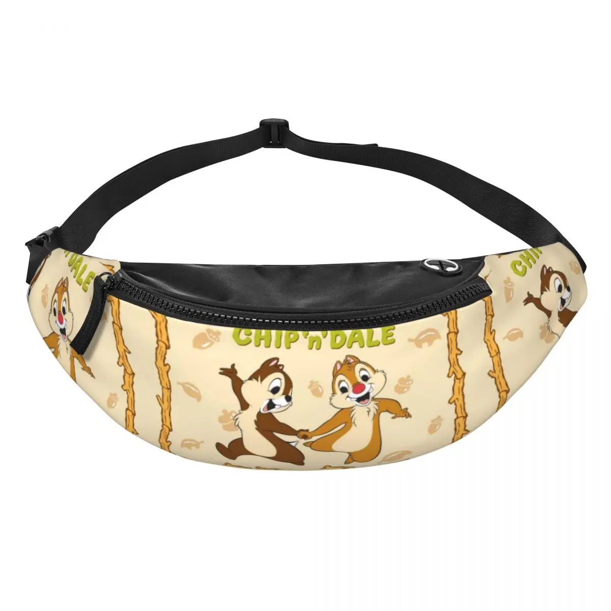 

Custom Cool Chip Anime D-Dales Fanny Pack for Traveling Men Women Crossbody Waist Bag Phone Money Pouch