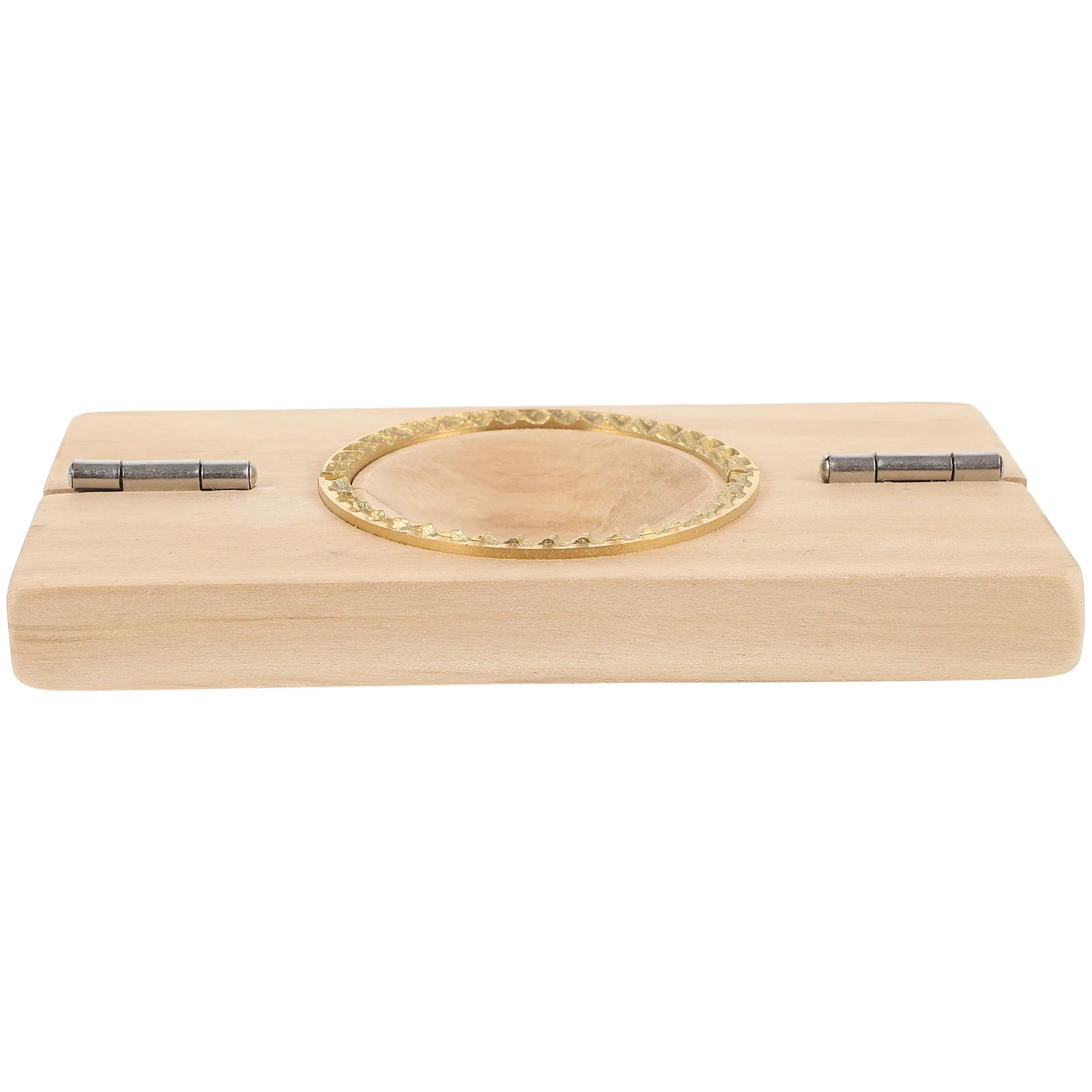 Máquina para hacer dumplings con dientes de cobre, artefacto de 6,3 cm, prensa de uso diario, molde para ravioles, fabricante de Empanadas, prensa compacta para Wonton, masa reutilizable