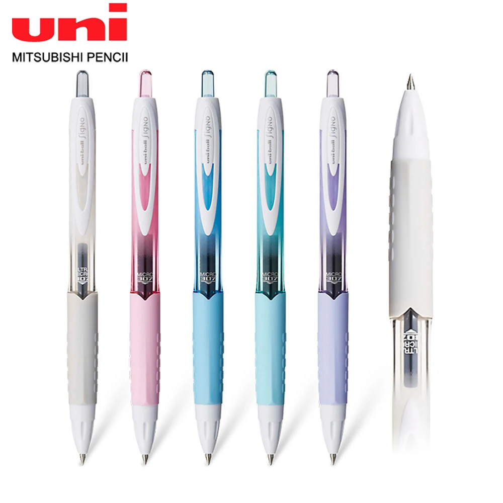 1 PCS Japan Uni Mitsubishi Press Gel Pen UMN-307C Signo Limited Smooth Writing Test Black Pen 0.38/0.5mm Office Signature Pen