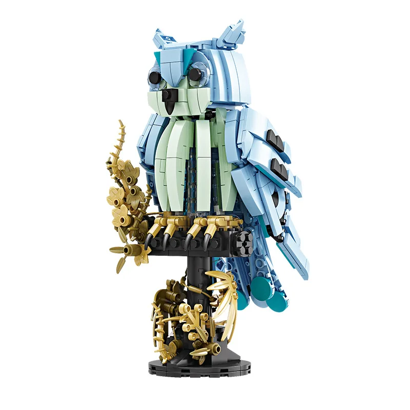 البومة لمبة مكتب اللبنات الإبداعية الجدول ضوء الطيور زخرفة الديكور تمثال عيد الميلاد هدايا عيد الميلاد الكبار الفتيات الفتيان