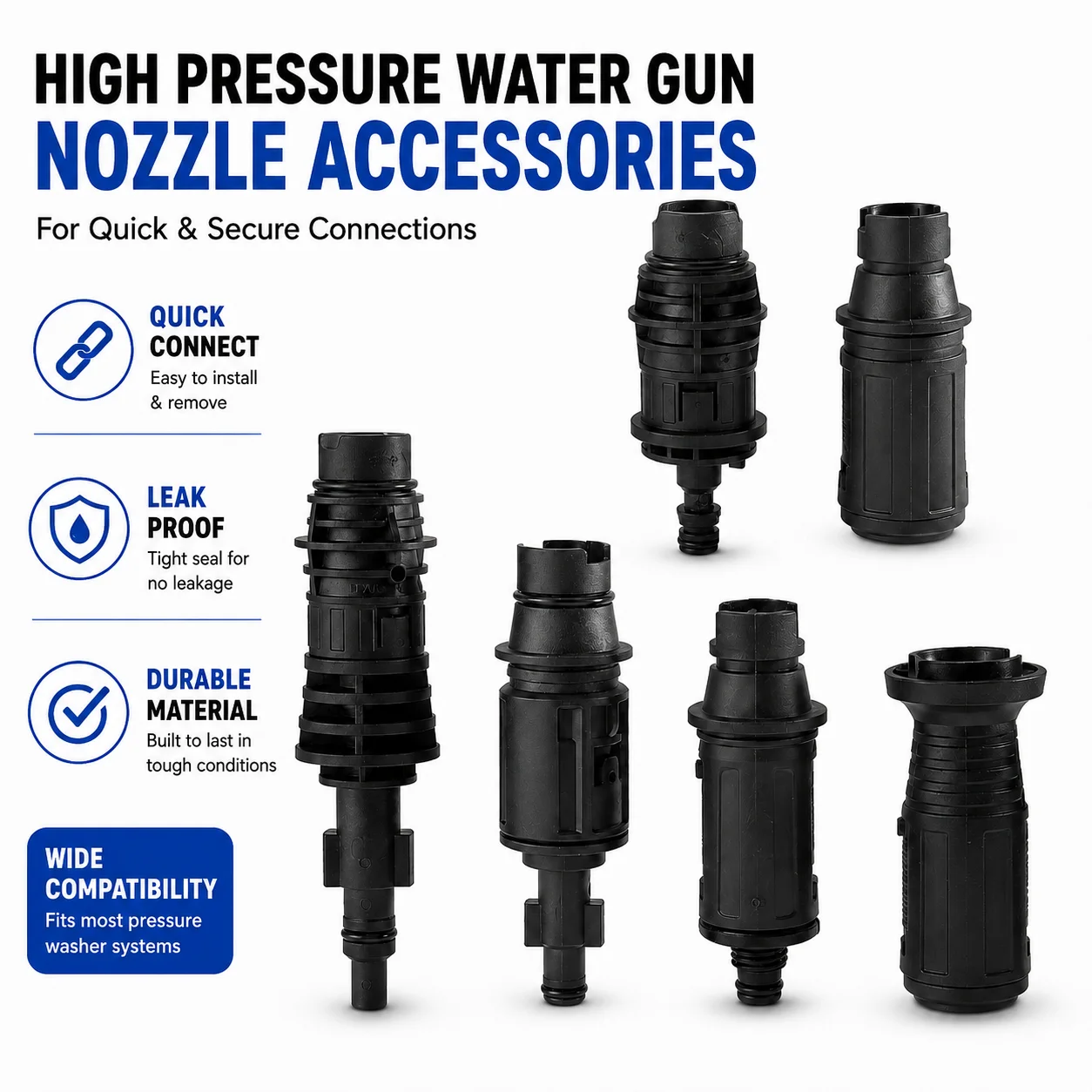 Rotatable Adjustable Duckbill Spray Nozzle High Pressure Car Wash Gun, Portable Cleaning Machine Water Sprayer