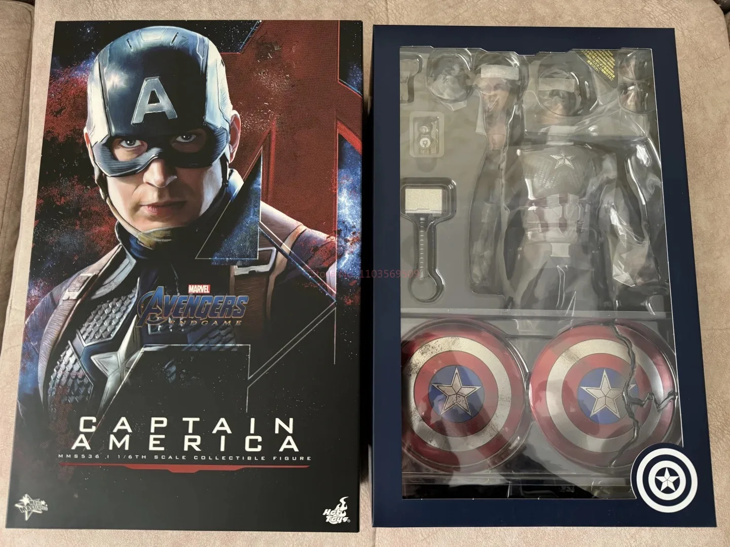 

Original Hot Toys 1/6 The Avengers 4 Ht Mms536 Captain America Action Figure Endgame Figurine Model Toy Captain America Gift
