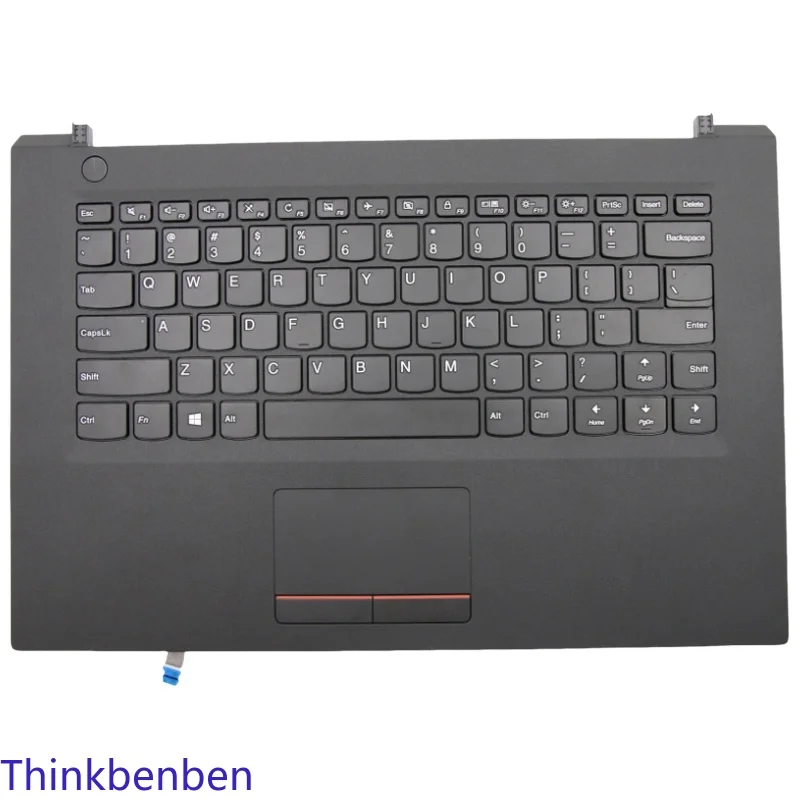 

US English Black Keyboard Upper Case Palmrest Shell Cover For Lenovo V110 14 14IKB 14IAP 5CB0L80502