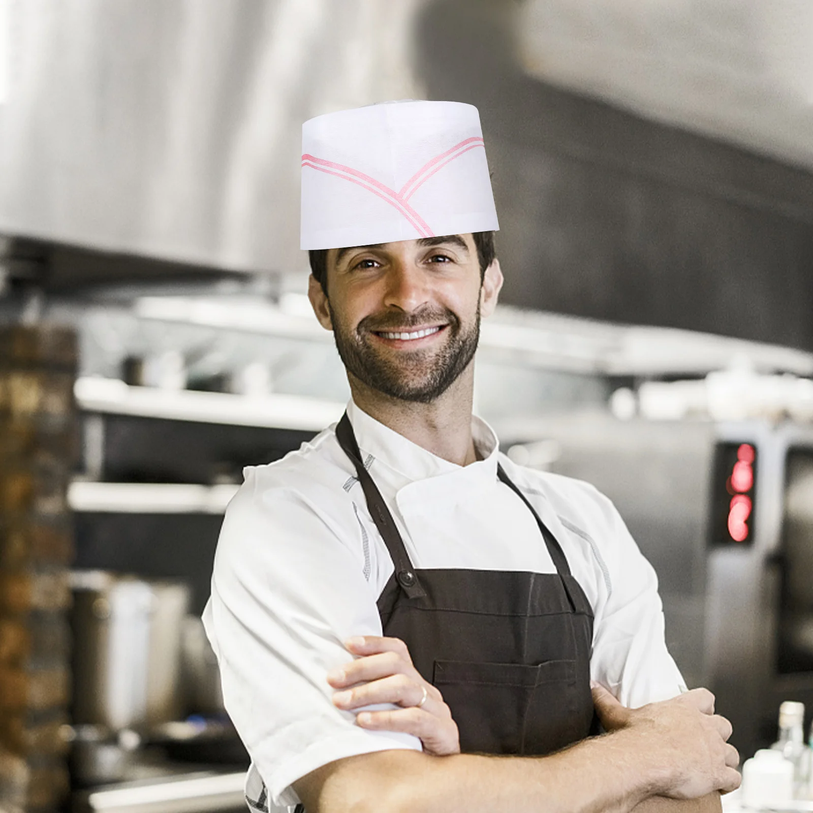 40 peças chapéu de chef descartável cozinheiro restaurante cozinhar cozinha boné de trabalho papel catering enfermeira