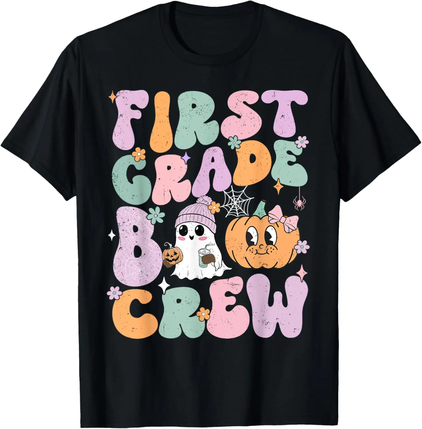 1st Grade Boo Crew First Grade Halloween Teacher Kid T-Shirt