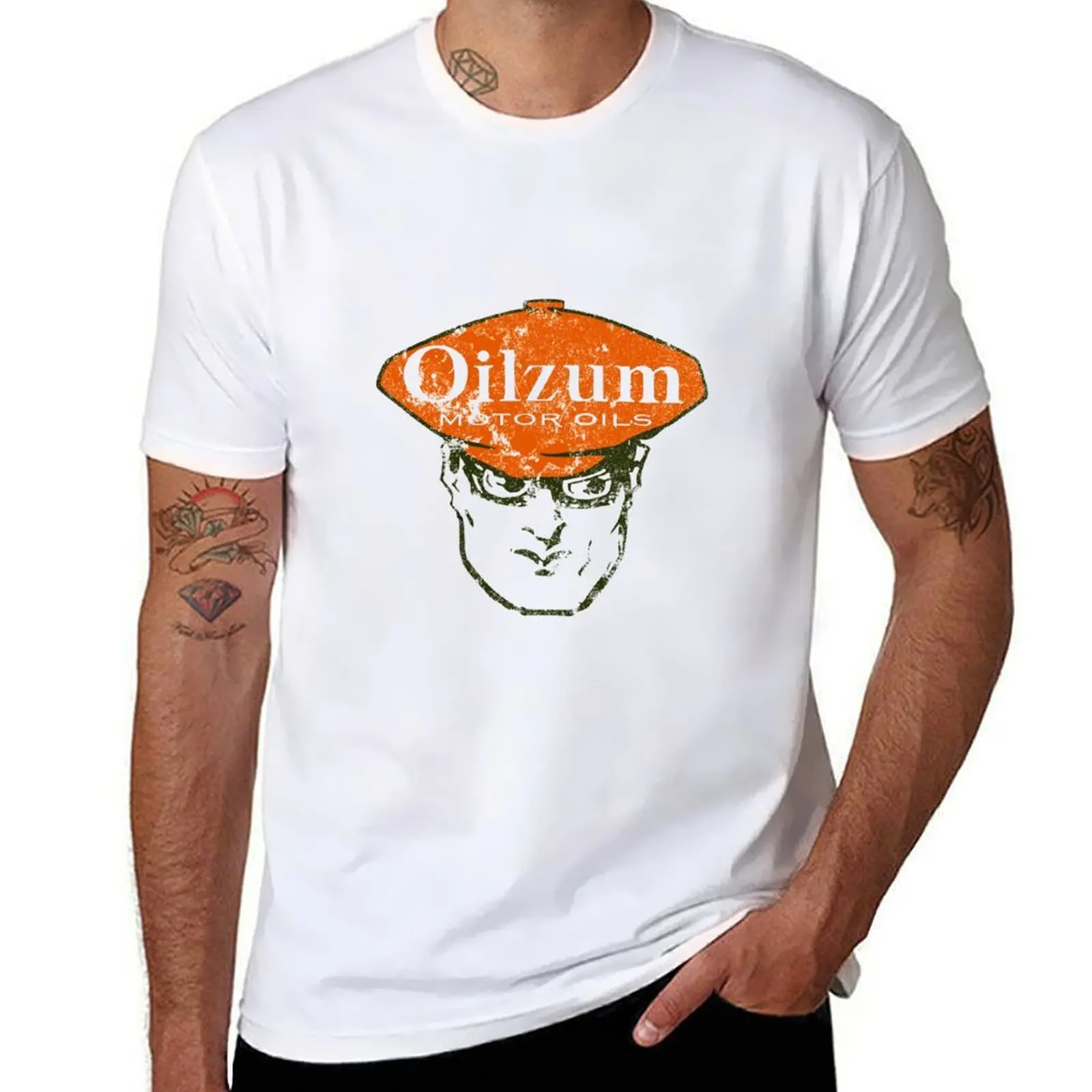 oilzum T-Shirt cotton t shirt man man t shirts cotton T-Shirt