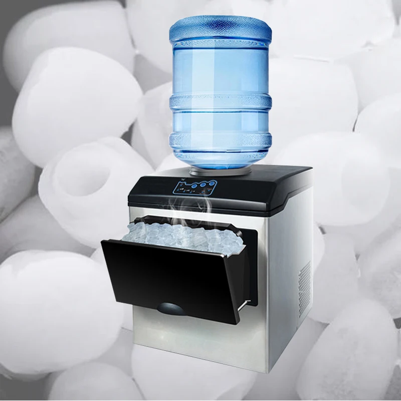 25KG / 24H Commercial Ice Cube Maker Portable Automatic Ice Maker Household Electric Bullet Ice Making Machine