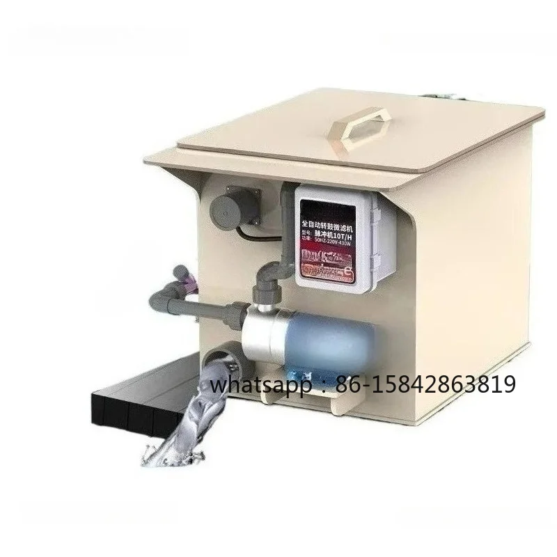Fish Pond Filter, Drum Microfilter, Aquaculture Water Circulation Purification System, Automatic Backwash System Equipment