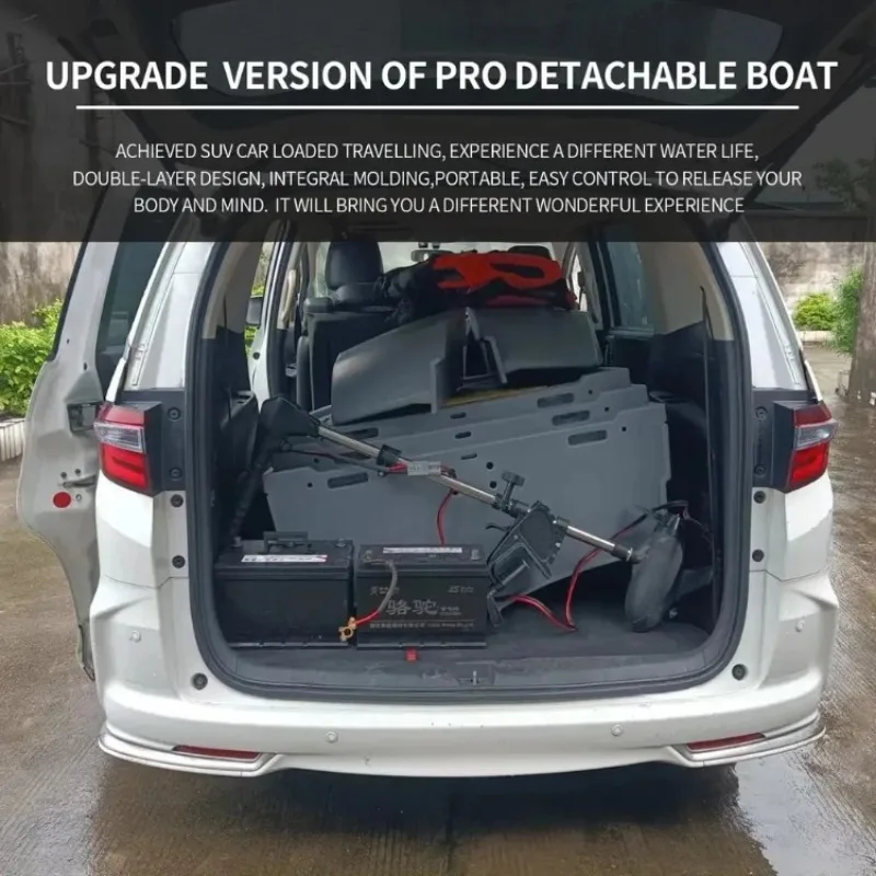 Portable Splicing Fishing Boat,Outdoor Assembly Removable,Multi-functional Sport Fishing Boat,Car Portable