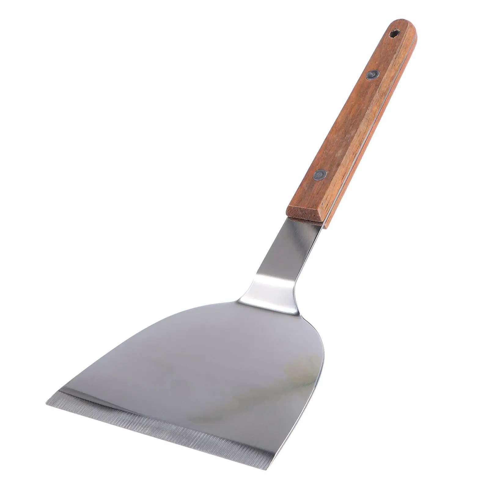 

Wooden Handle Steel Pizza Stainless Steel Spatula Spatula Home Kitchen Cooking Tool Steak Fish Practical