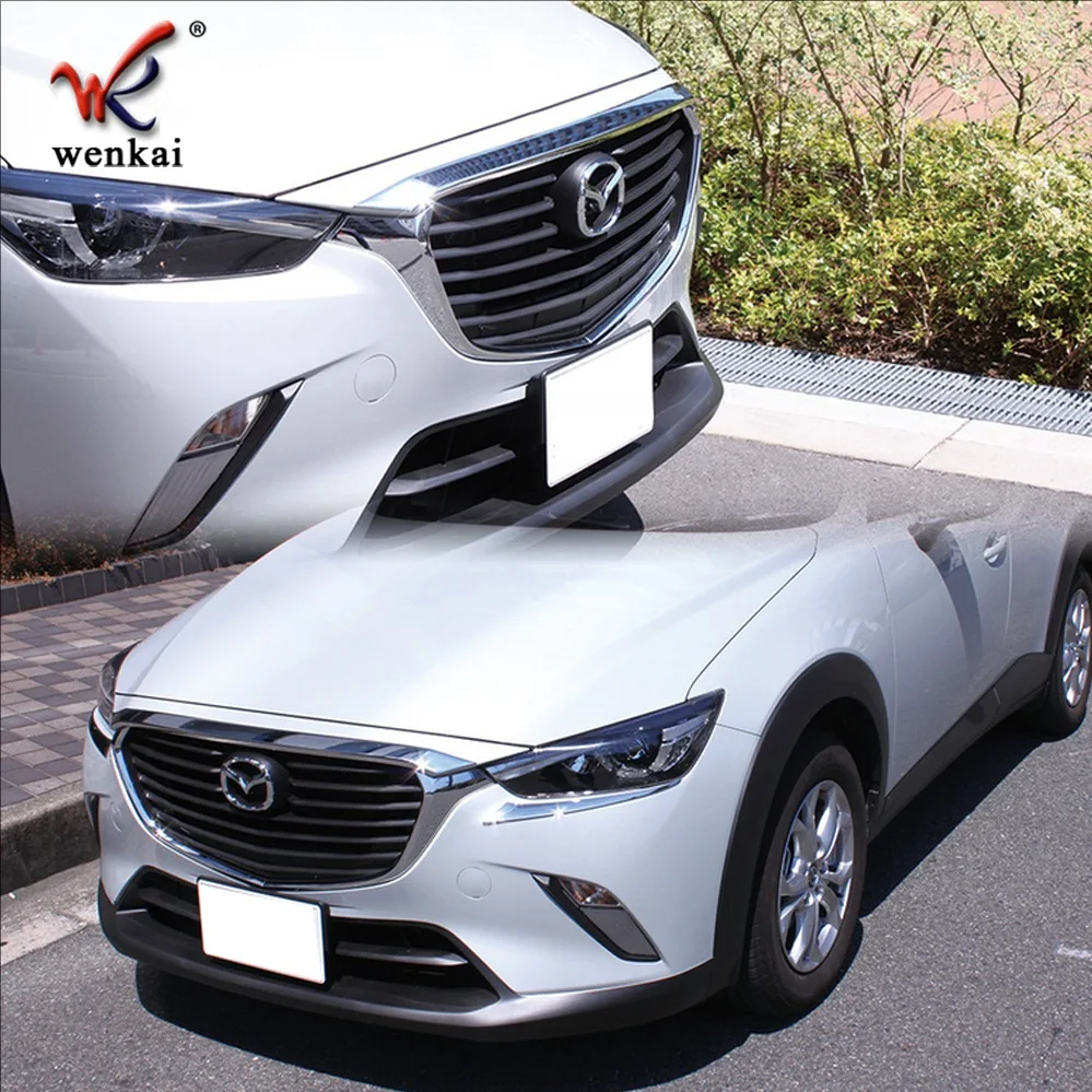 KOUVI Accessories For Mazda CX-3 CX3 2015 2016 2017 2018 19 ABS Chrome Front Grille Hood Trim car styling