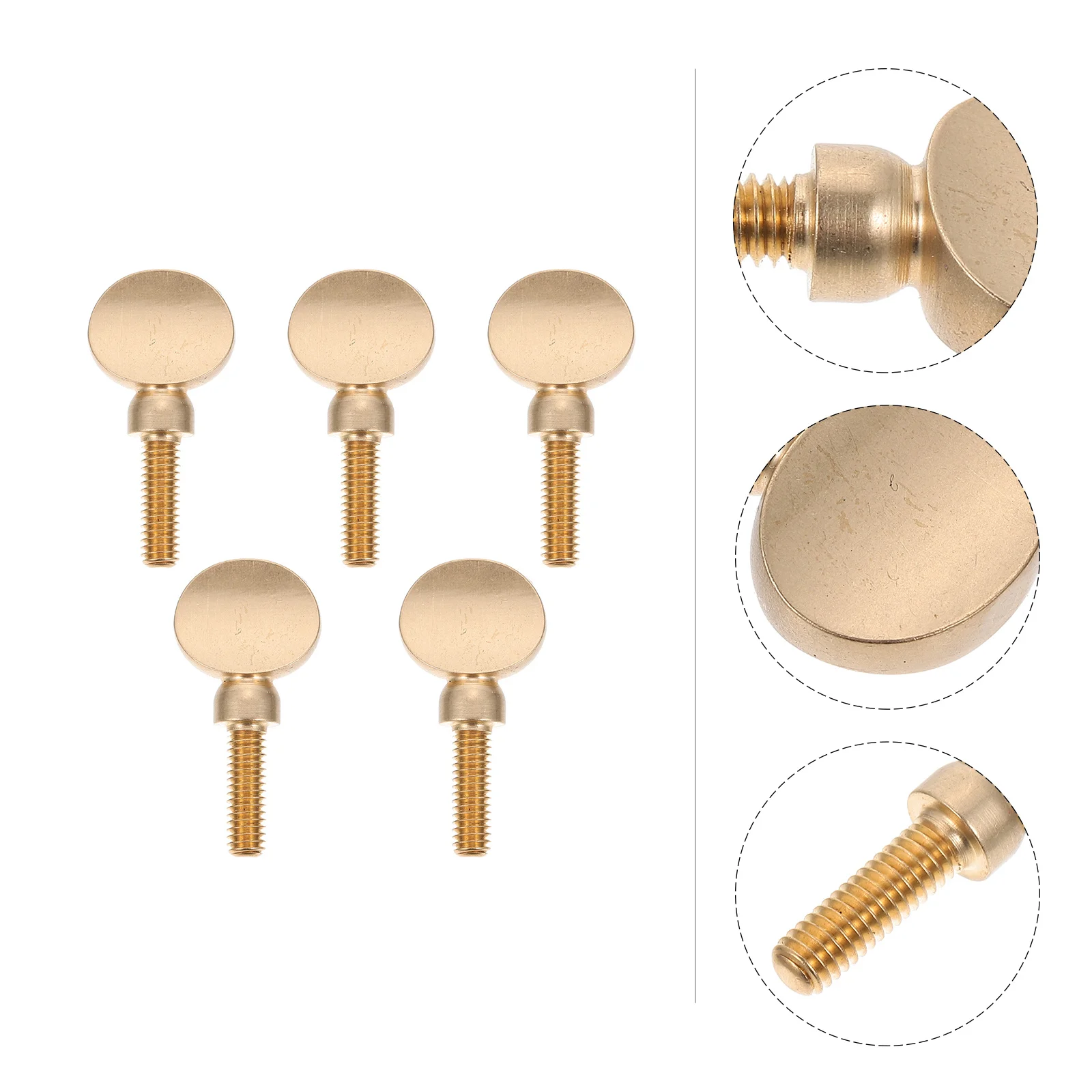 

5 Pcs Saxophone Accessories Accessory Component Neck Screw Bend Metal Brass Lacquered Gold Creative Instrument Repair Tool