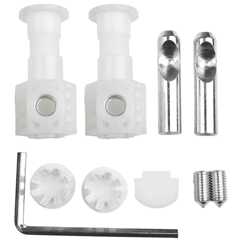 A27F-安全な壁取り付けトイレ固定ボルトキット亜鉛メッキ金属ファスナー簡単な取り付け壁掛け互換性ホワイト