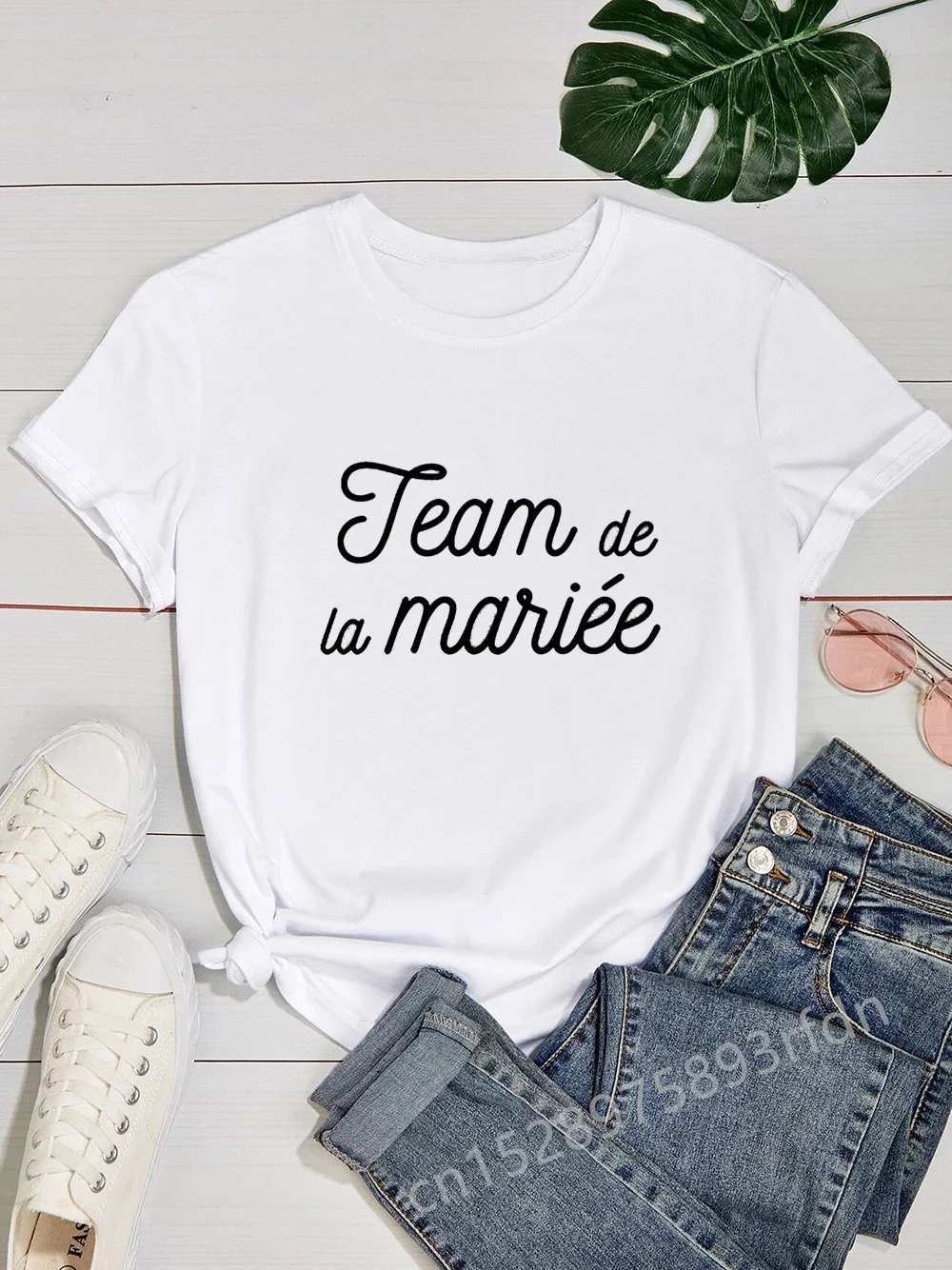 

La Mariee French Print Team Bride Femme Wedding T-Shirt Bachelorette Party T Shirt Bridesmaid Women Clothes Aesthetic Tee Top