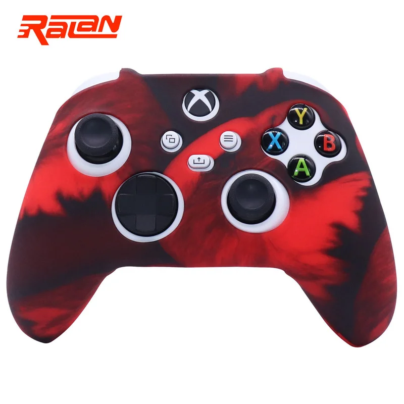 New Silicone Soft Protective Gamepad Cases Game Handle Joystick Cover with Stick Grip  Caps For Xbox Series S/X Controller Skin