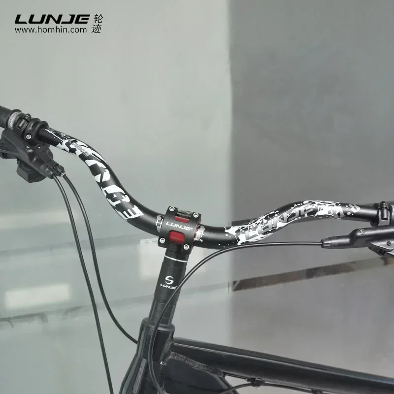 LUNJE Mountain Bike Handlebar 31.8mm  Bicycle Riser Bar 720/780mm Bicycle handlebar Aluminum Alloy MTB Handlebar Cycling Parts