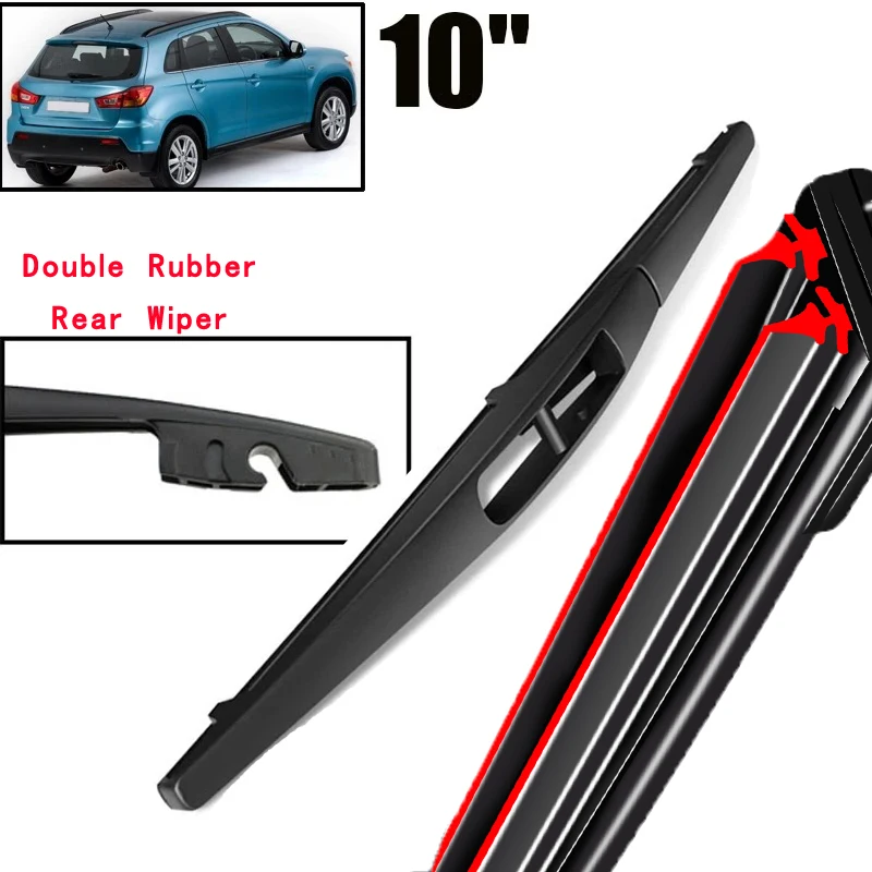 

Car Wiper 10" Rear Wiper Blade For Mitsubishi ASX Outlander Sport RVR 2010 - 2022 Windshield Windscreen Window Rain Brush