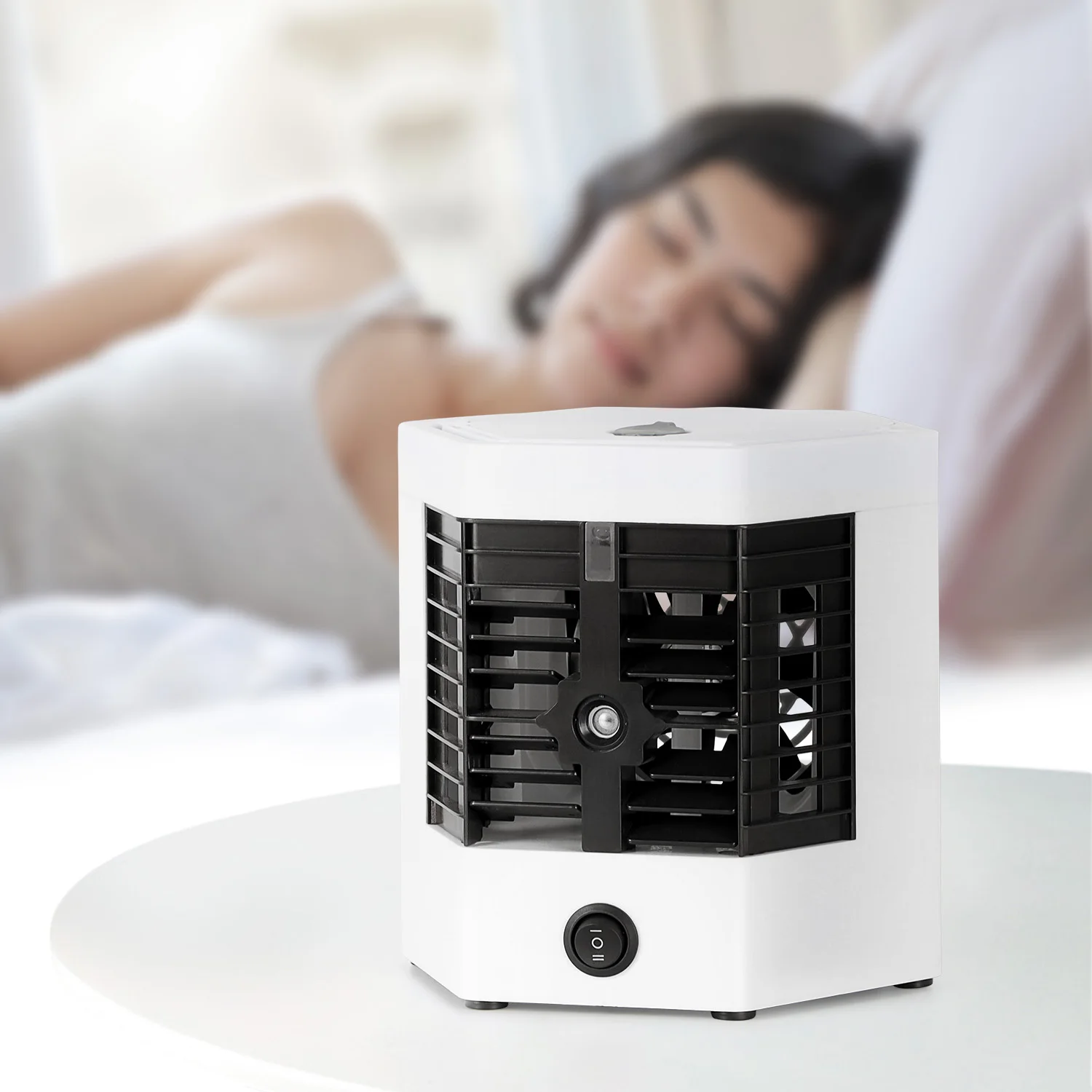 3 in 1 Portable Air Conditioner, Humidifier and Fan - with USB Charging, Suitable for Home and Office Use, Great for cooling, humidifying and air purification in home and office, Portable Air Conditioner view 5