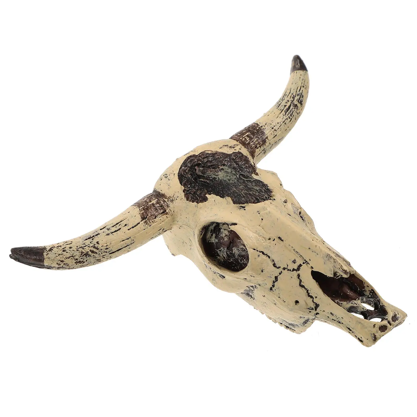 

Aquarium Cave Decoration Fish Bowl Accessory for Tank Resin Simulation Cow Skull