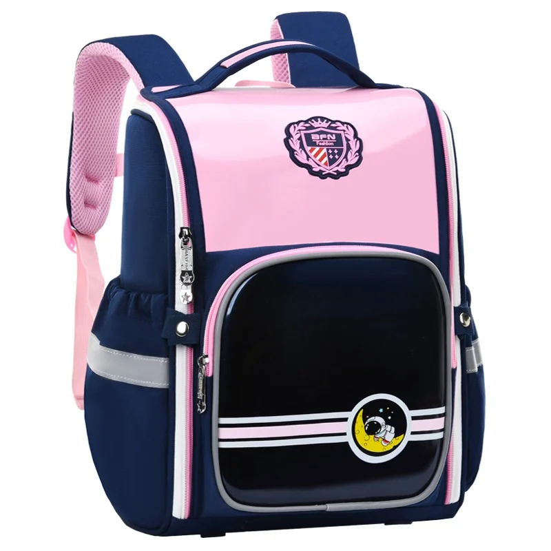 Children Students 6-12 Year Old British Style Large Capacity Schoolbags New Girl Boy Lightweight Fashion Astronaut PU Backpacks