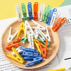 20PCS Clothespins Plastic Colorful Small Clips Sewing Clips Clothes Pins Clothesline Clamps Craft Photo Paper Picture Towel Clip