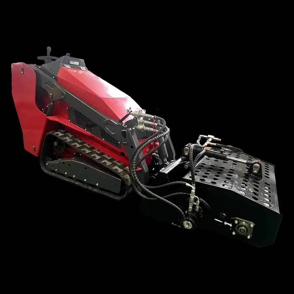 شحن مجاني 1 طن محمل صغير محرك كوبوتا جرافة انزلاقية صغيرة جرافة انزلاقية مجنزرة مع التحكم التجريبي #1