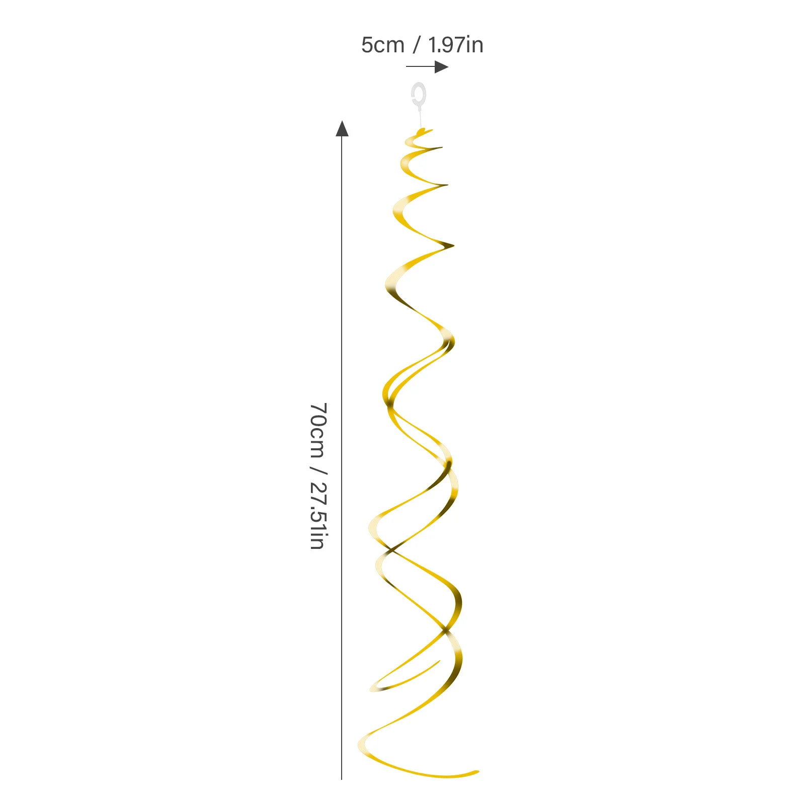 30개 컬링 스파이럴 스월 장식품, 파티 천장 장식용 생생한 PVC 스트립, 휴일 결혼식 행사 장식용
