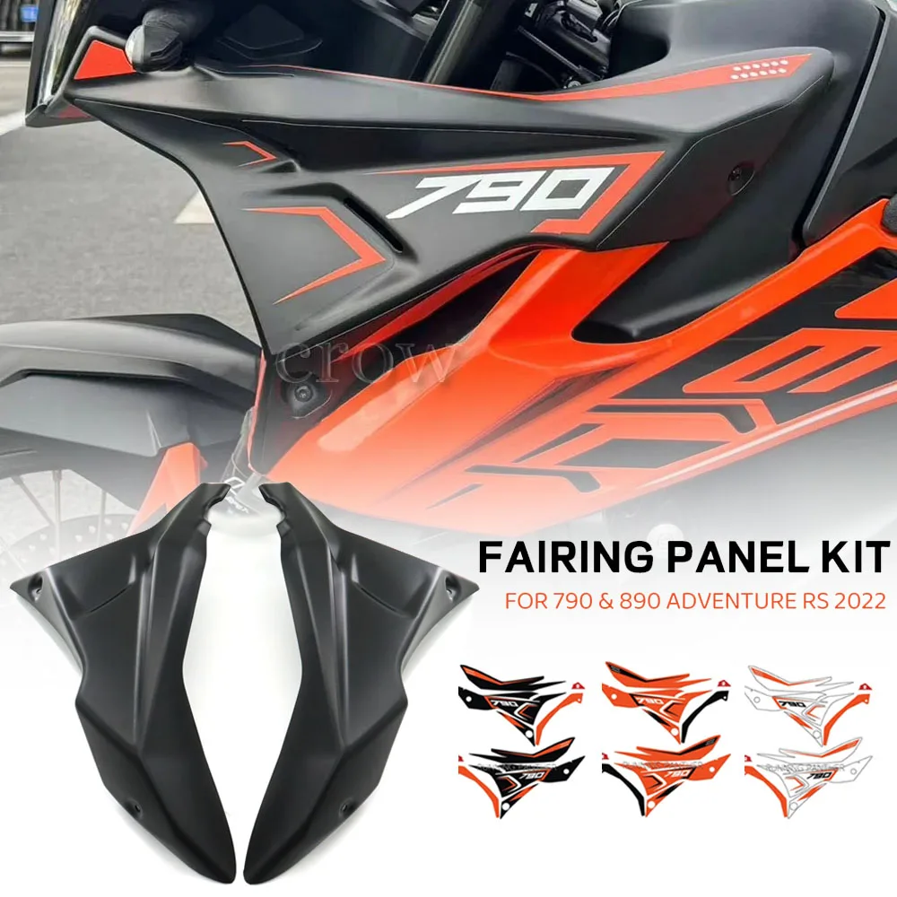 Motorcycle Side Panels Cover Fairing Front Wind Deflector Windscreen Plate For 790 890 ADV Adventure R S 2022 Before Year