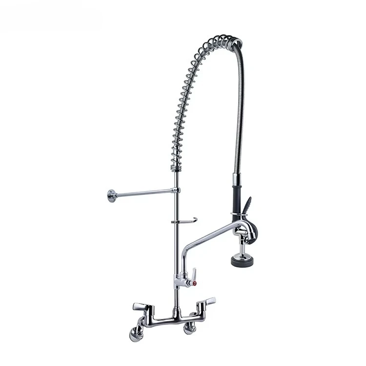 

Коммерческий смеситель, настенное крепление для кухонной мойки, коммерческий смеситель для предварительного класса с распылителем