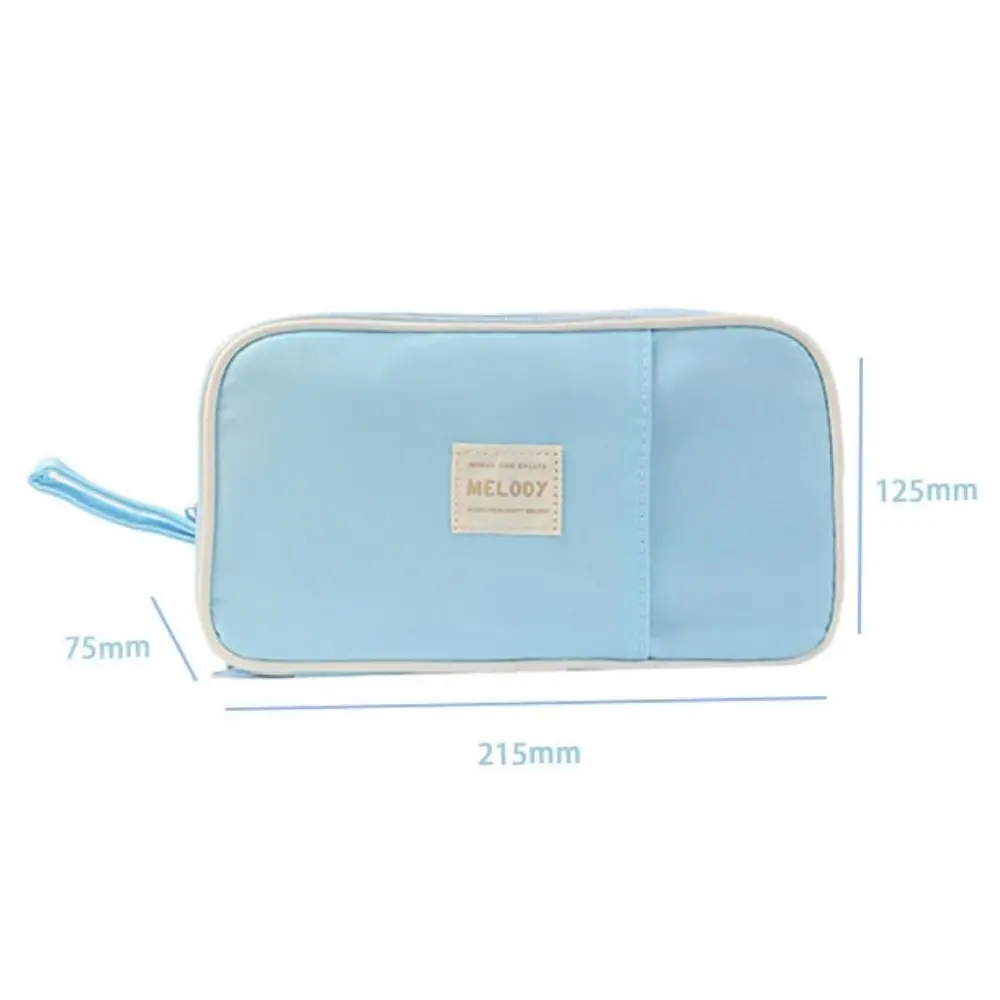 Брядостойкая двусторонняя сумка для ручек, легкая большая вместительная сумка для хранения канцелярских принадлежностей, холщовая ручная сумка-органайзер для ручек, подарок