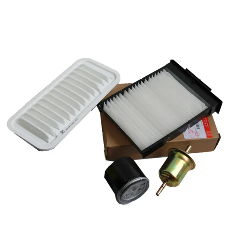 

4pcs Filters Set for BYD F0 Air Filter Element Cartridge + Oli + Gasoline + Air Conditioning Filter