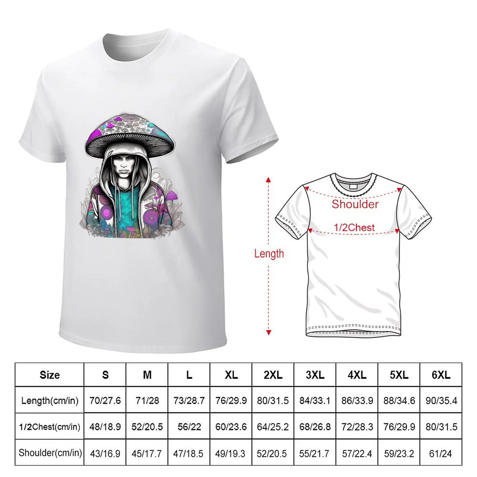 Mr Mushroom Head T-shirt blacks plus size tops Blouse men workout shirt