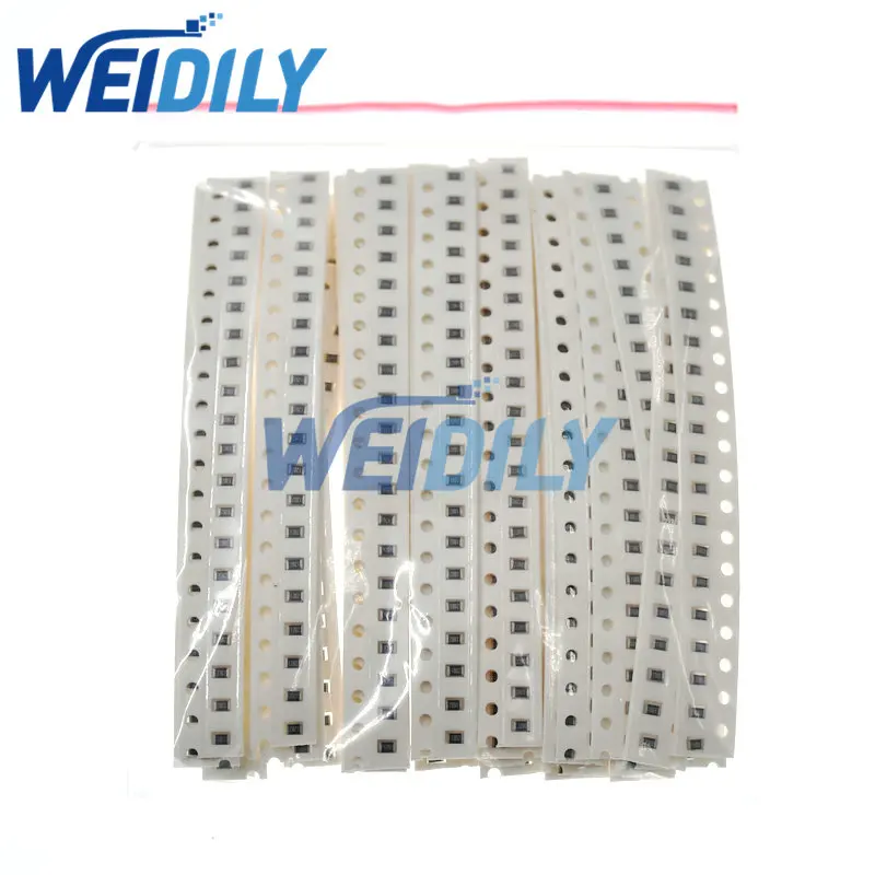 660PCS 0805 SMD Resistor Kit Assorted Kit 1% 1ohm-1M ohm 33valuesX 20pcs=660pcs Sample Kit Resistance Set