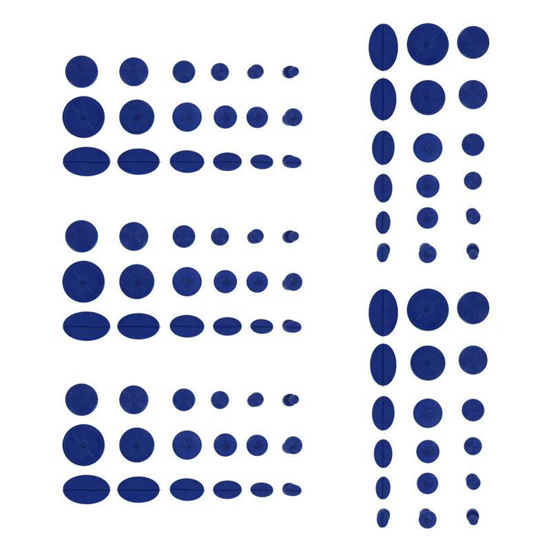 ชุดแผ่นดึงรอยบุบแบบไม่ทำสี 90 ชิ้น สำหรับรอยบุบขนาดเล็ก