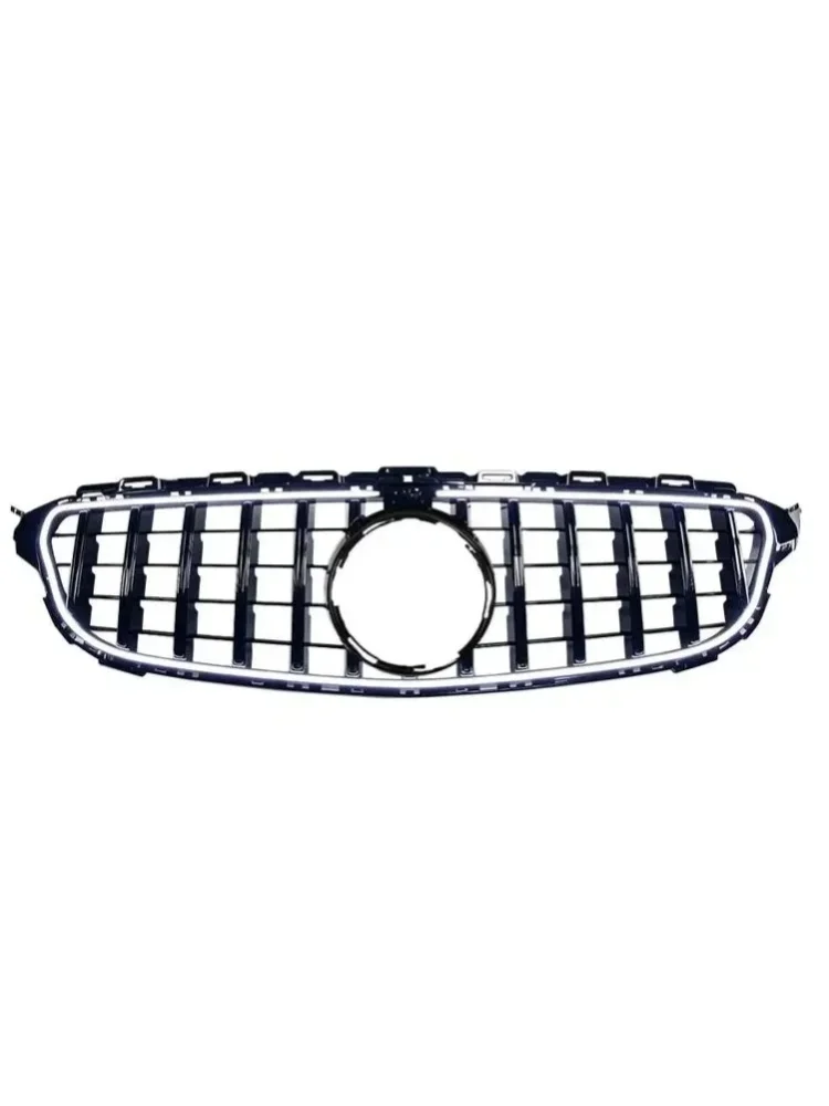 GT-Style LED-Frontkühlergrill für Mercedes-Benz W205 C-Klasse Vor-Facelift 2015-2018 Leuchtender Sport-Modifizierter Grill Aggressives Styling Wetterfestes ABS-Außenzubehör Langlebig Direkte Passform